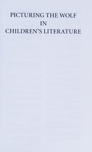 Picturing the wolf in children's literature