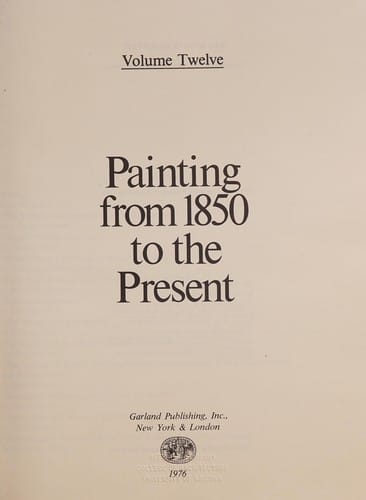 Painting from 1850 to the present