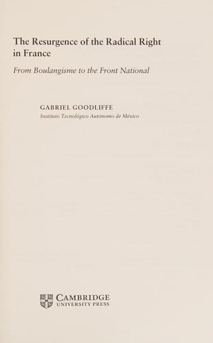 The resurgence of the radical right in France