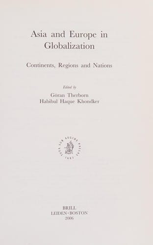 Asia and Europe in globalization