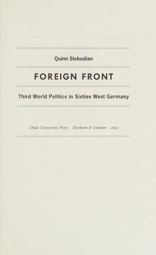 Foreign front