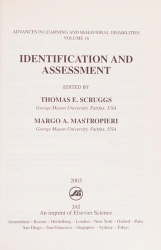 Identification and assessment
