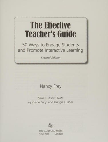 The effective teacher's guide