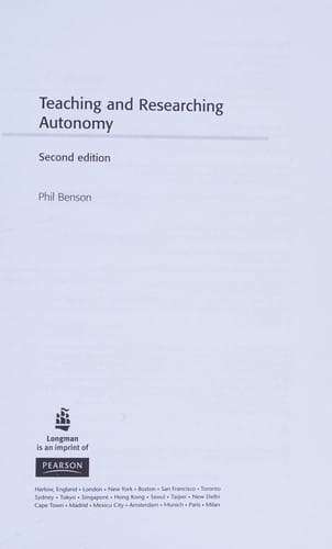 Teaching and researching autonomy in language learning