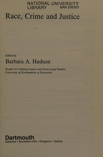 Race, crime, and justice