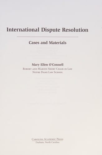 International dispute resolution