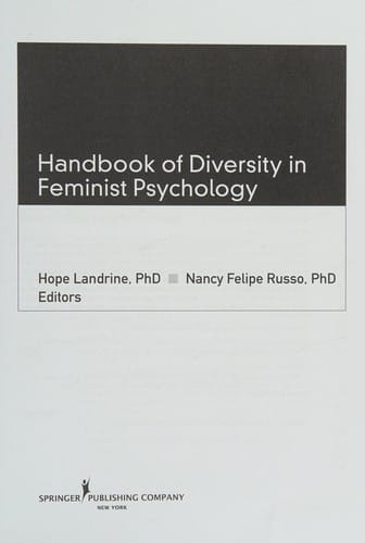 Handbook of diversity in feminist psychology