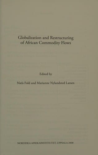 Globalization and restructuring of African commodity flows