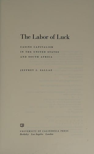 The labor of luck