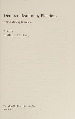 Democratization by election