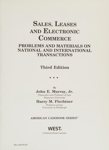 Sales, leases, and electronic commerce