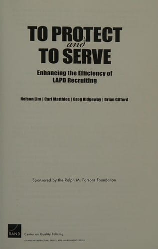 To protect and to serve