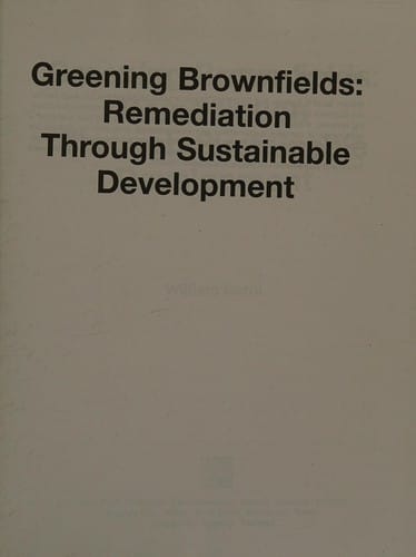 Greening brownfields