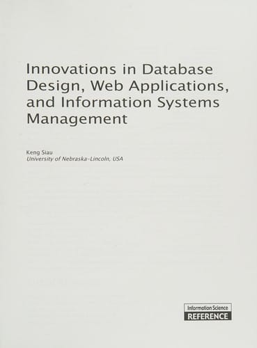 Innovations in database design, web applications, and information systems management