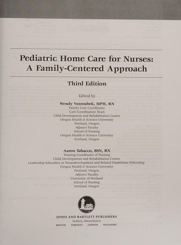 Pediatric home care for nurses