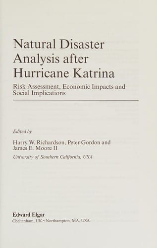 Natural disaster analysis after Hurricane Katrina