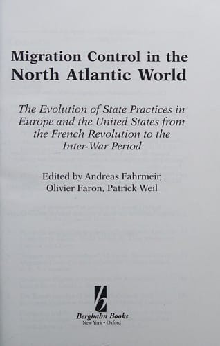 Migration control in the North Atlantic world