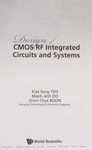 Design of CMOS RF integrated circuits and systems