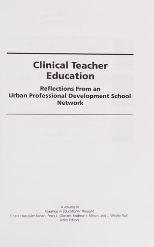 Clinical teacher education