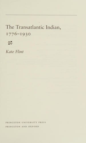 The transatlantic Indian, 1776-1930