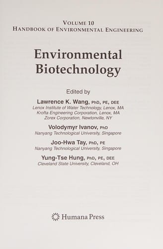 Environmental biotechnology