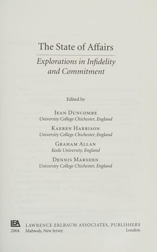 The state of affairs