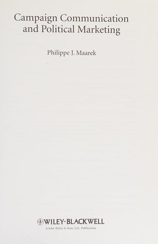 Campaign communication and political marketing