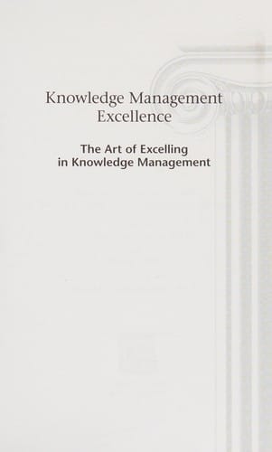 Knowledge Management Excellence