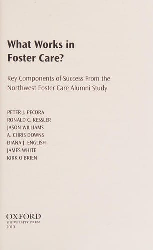 What works in foster care?