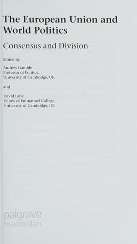 The European Union and world politics