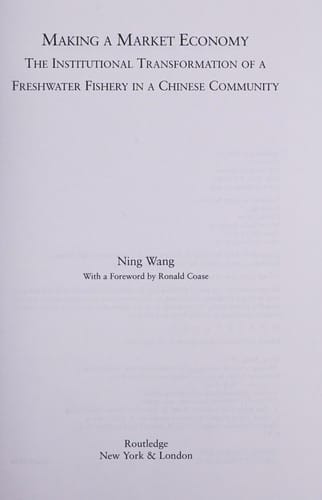 Making a market economy