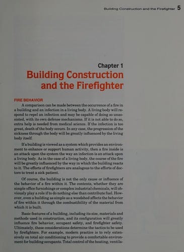 Building construction related to the fire service