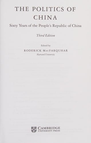 The politics of China