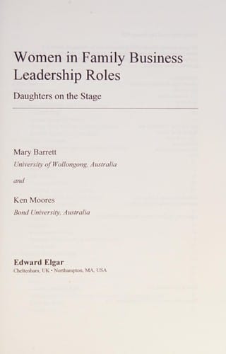 Women in family business leadership roles