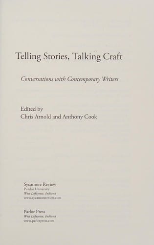 Telling stories, talking craft