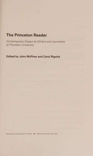 The Princeton reader
