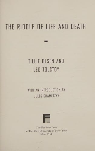 The riddle of life and death