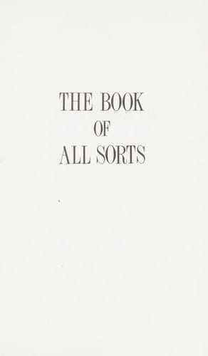 The book of all sorts