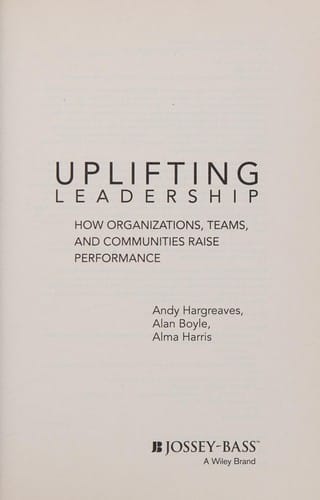 Uplifting leadership