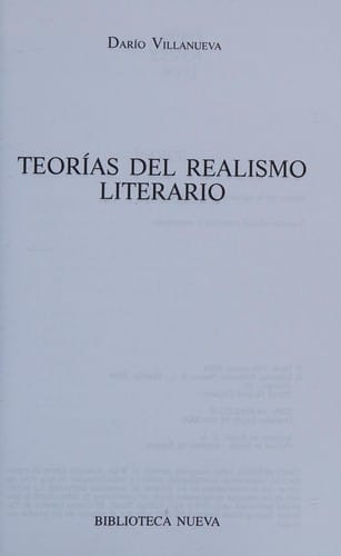 Teorías del realismo literario