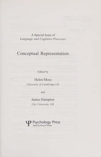 Conceptual representation