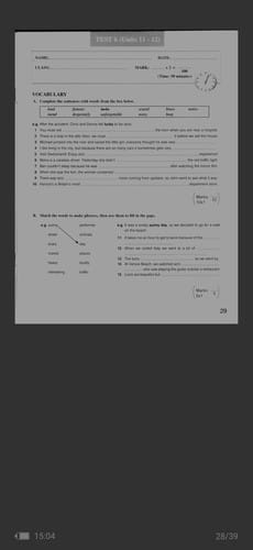 Enterprise 1 - Test Booklet Key