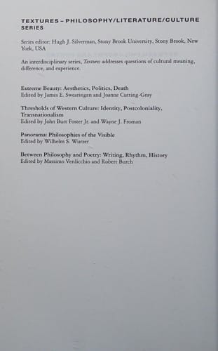 Between philosophy and poetry