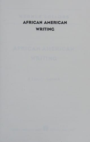 African American writing