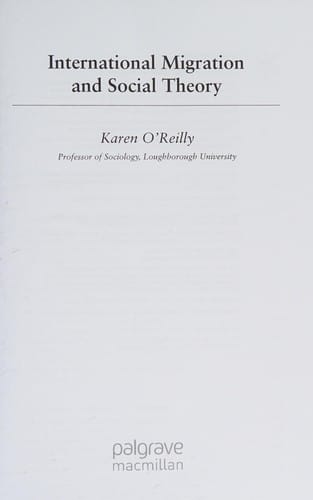 International migration and social theory