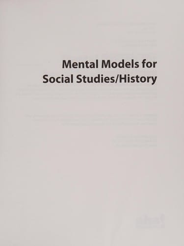 Mental models for social studies/history