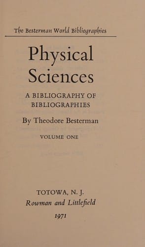 Physical sciences