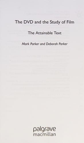 The DVD and the study of film