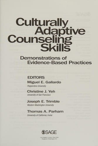 Culturally adaptive counseling skills
