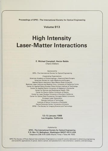 High intensity laser-matter interactions